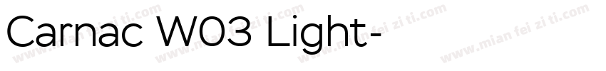 Carnac W03 Light字体转换